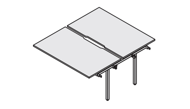 Промежуточный сдвоенный стол RM-4.2(x2)+F-60